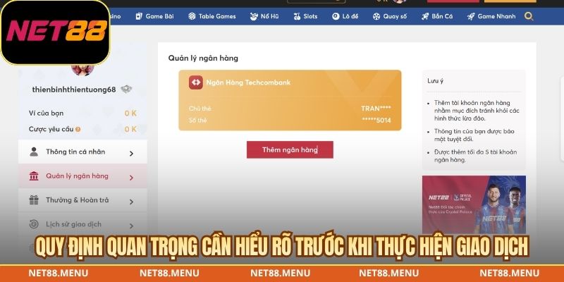 Quy định quan trọng cần hiểu rõ trước khi thực hiện giao dịch